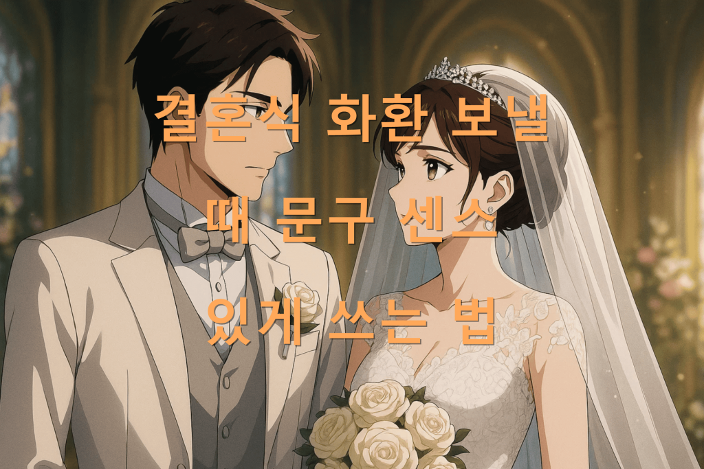 결혼식 화환 보낼 때 문구 센스 있게 쓰는 법